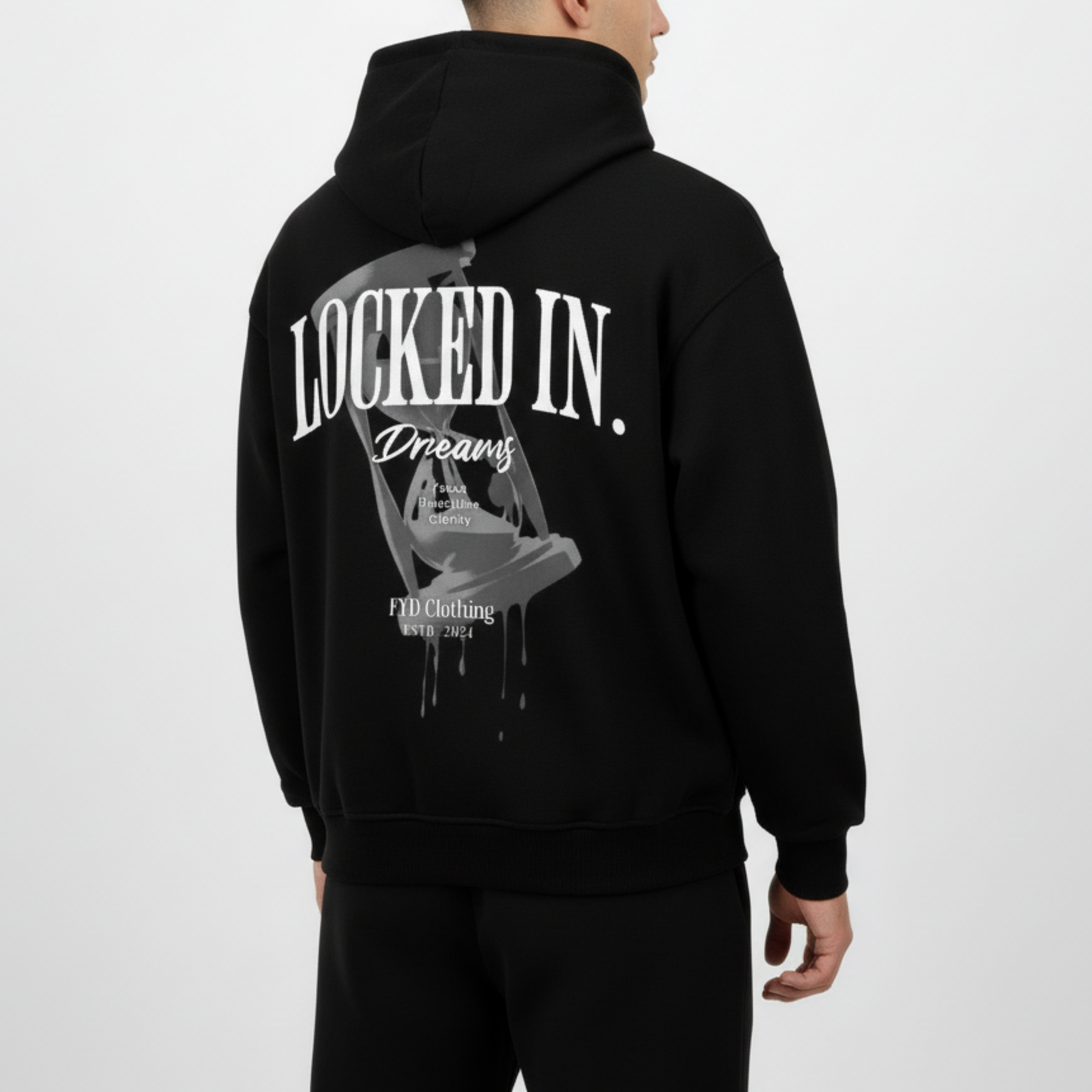 In Time Oversized Zipper Hoodie