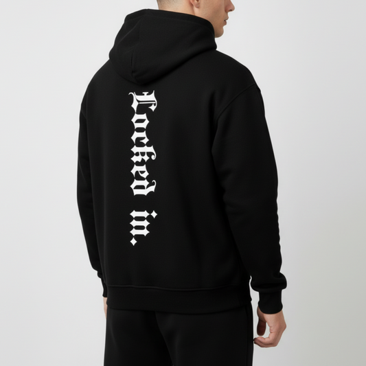 Locked in Spine Oversized Zipper Hoodie
