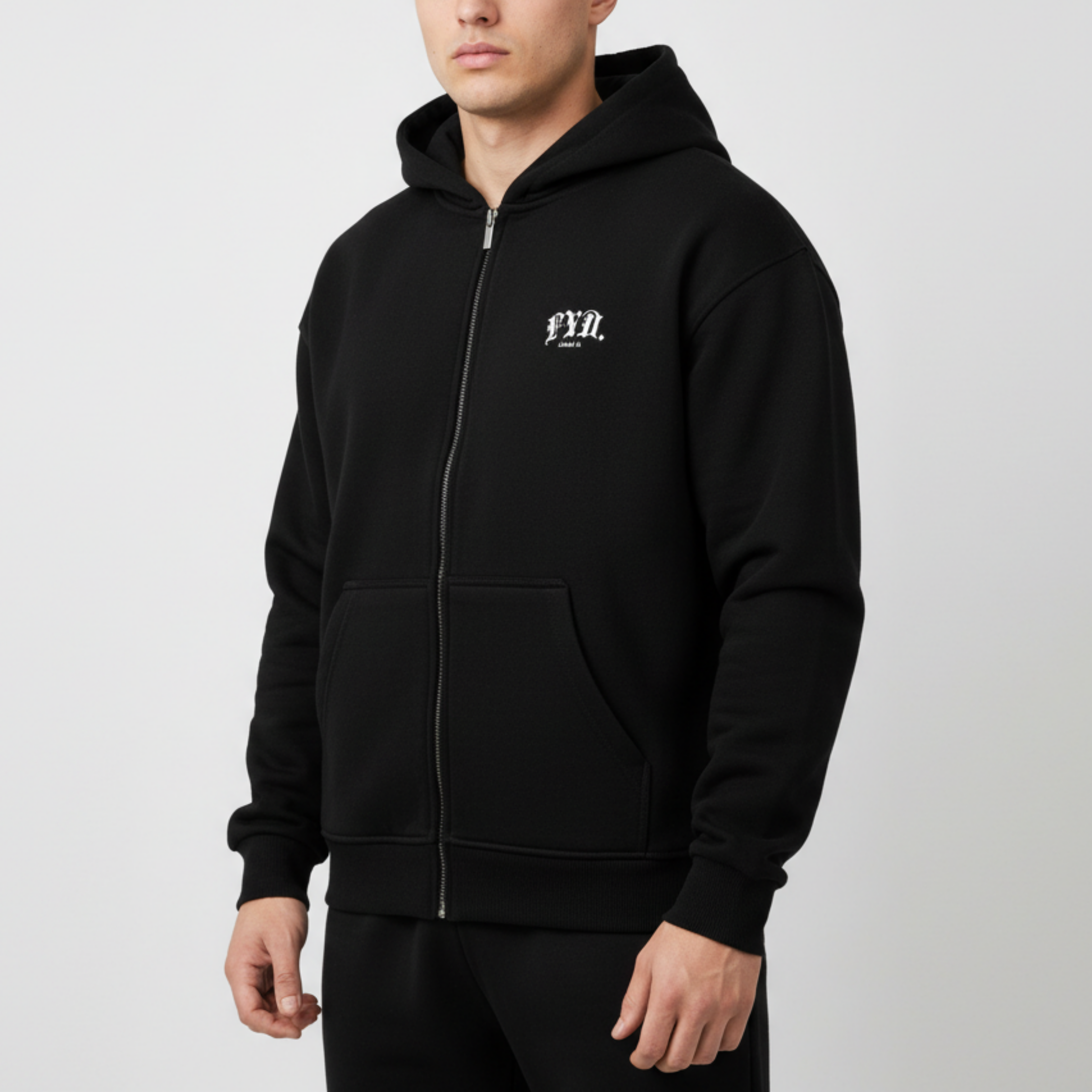 Locked in Spine Oversized Zipper Hoodie